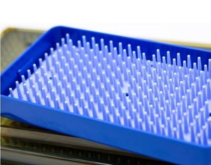 Blue <b>Silicone</b> Sterilization Tray <b>Mat</b> | Medical Grade Autoclave Disinfection Pad for Surgical Kits | Custom Size & CE Certified - Product Image 1