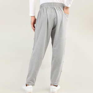 Pantalon de jogging unisexe RICSA en coton jaune uni avec cordon de serrage, respirant, séchage rapide, color-block, gaufré, pour e-sport - Product Image 2