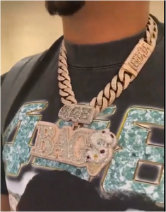 Colgante de Letra Personalizado con Moissanita y Diamantes, Estilo Hip Hop, Plata de Ley 925 - Product Image 3