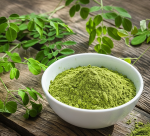 Poudre de feuilles de Moringa 100 % pure certifiée biologique, soluble dans l'eau, à mailles fines, riche en nutriments, qualité alimentaire, durée de conservation de 24 mois - Product Image 3