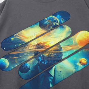 เสื้อยืดโอเวอร์ไซส์ผ้าฝ้ายถักคุณภาพสูง 100% สำหรับผู้ชาย ทรงไหล่ตก แขนสั้น เป็นมิตรกับสิ่งแวดล้อม แห้งเร็ว ระบายอากาศดี เหมาะสำหรับฤดูร้อน - Product Image 6