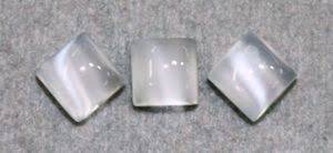 Piedra de Luna Blanca Natural Cabujón Cuadrado con Reverso Plano, Gema Suelta Calibrada para Fabricación de Joyería DIY, Venta al por Mayor - Product Image 2