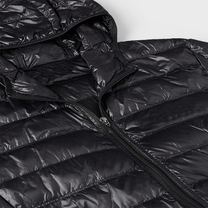 Mens Full-Zip Quilted <b>Puffer</b> <b>Jacket</b> Tech Fabric Plus Size Winter <b>Light</b> Weight Outwear Down Black Quilted Puffy Hooded for Men - Product Image 6