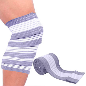 Durable <b>Knee</b> Wraps for Gym Workout <b>Support</b> for Squats Weightlifting Training Soft <b>Elastic</b> Comfortable Fit - Product Image 1