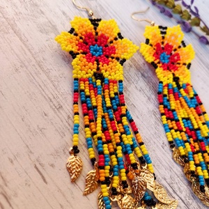 Pendientes de Cuentas Multicolores Modernos Personalizados, Diseño 3D Hecho a Mano, Joyería Ligera para Uso Diario, Estilo Boho, Orion - Product Image 2