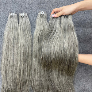 ผมแท้เวียดนามสีเทาธรรมชาติแบบเป็นมัด คุณภาพสูง ราคาถูก - Product Image 3