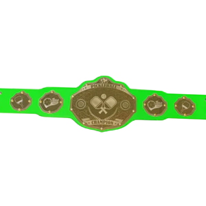 Ceinture de champion de pickleball personnalisable, ceinture de sport de haute qualité, ceinture de titre personnalisée verte, édition collector - Product Image 5
