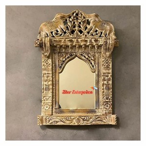 Antique Teak Wood <b>Wall</b> <b>Mirrors</b> OEM Custom Wholesale | Traditional Design Eco-friendly Handmade Durable Lightweight | Aqudus - Product Image 3