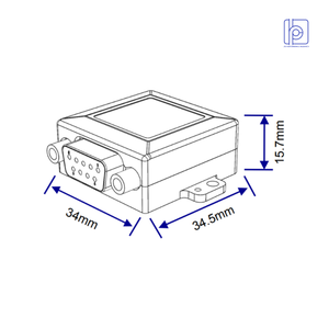 LPMS-UTTL3 9-Axis IMU/AHRS พร้อมอินเทอร์เฟซ TTL UART 5-18V DC สำหรับการควบคุมแขนหุ่นยนต์และแอปพลิเคชัน IoT - Product Image 2