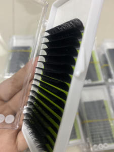 Bandejas de Extensiones de Pestañas de Cachemira al por Mayor, Suministros de Color Negro Mate, Volumen Clásico, Mega Volumen, Extensiones de Pestañas Individuales - Product Image 3