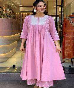 Kurti Palazzo de Lujo con Estampado Digital en Mezcla de Rayón y Algodón, de Secado Rápido, para Mujer, Ropa Casual, Tallas Grandes Disponibles, Prenda Étnica - Product Image 2