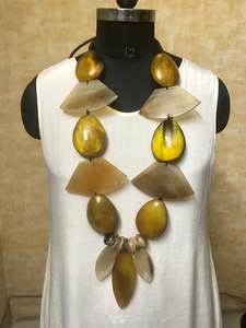 Collar de cuerno de búfalo, collar hecho a mano, collar de bisutería de moda. - Product Image 2