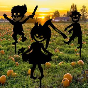 Adornos de jardín de hierro hechos a mano para Halloween que añaden un encanto gótico a la decoración exterior del hogar para temas de terror de temporada. - Product Image 5