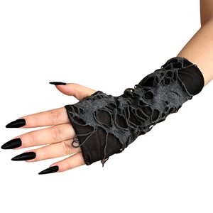 Manchon de bras en dentelle noire pour femmes, design sans couture, pour adultes, en spandex et nylon, respirant - Product Image 5