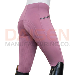 Women Equestrian Silicone Grip Riding Leggings High Waist Stretch Breeches Breathable Performance Fit for Training - Product Image 6
