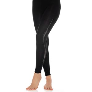 Leggings in Bambù per Donna, Morbidi ed Elastici, a Tutta Lunghezza, con Accessori Eleganti - Product Image 1