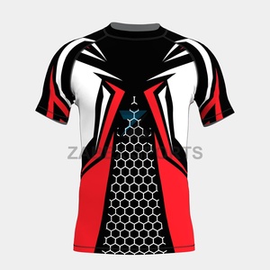 Maillot de compression MMA pour hommes, entraînement avancé, extensible, logo frontal, vêtements de sport - Product Image 5