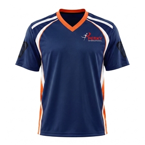เสื้อลาครอสแบบกำหนดเอง เสื้อผ้ากีฬา เสื้อลาครอสออกแบบด้วยผ้าที่ช่วยระบายความชื้น สวมใส่สบาย ตะเข็บทนทาน - Product Image 1