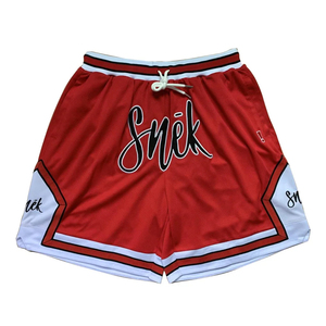 Shorts de sport décontractés pour hommes en maille polyester respirante à séchage rapide, avec cordon de serrage, poches et taille élastique, pour la gym, la course et le basketball - Product Image 1