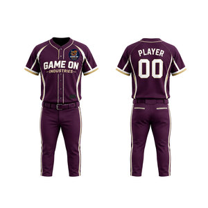 New Sports Wear Custom Baseball Uniform Made in Good Material / OEM Service Latest <b>Model</b> Comfortable Baseball Uniforms - Product Image 6