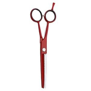 Tijeras Profesionales Rojas para Adelgazar el Cabello, Tijeras de Acero Inoxidable para Cortar el Cabello para Barberos - Product Image 6