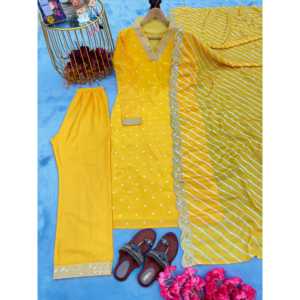 Bas Dupatta en soie modale lourde pour femme pour un look de fête - Product Image 3