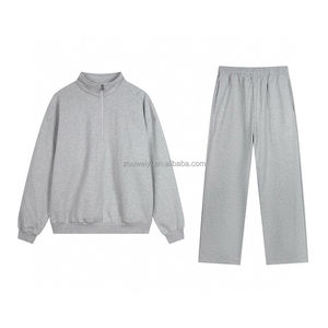 Chándal Unisex de Forro Polar de Secado Rápido, Manga Larga, Cierre con Cordón, Bolsillos Laterales, Transpirable, Ropa Casual de Verano, Corte Regular - Product Image 3