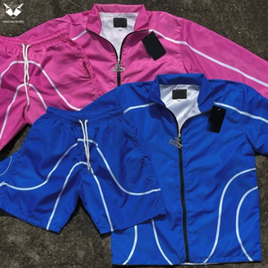 Nouveaux ensembles coupe-vent tendance à fermeture éclair intégrale, service OEM ODM entièrement personnalisé, faible MOQ, pour adultes, vente en gros - Product Image 2