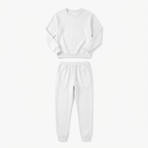 Ensemble deux pièces haut et pantalon en molleton premium pour femme, vêtements de sport, fitness, gym, entraînement, survêtement - Product Image 2