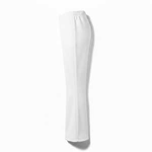 Pantalon évasé long en molleton à taille basse élastique personnalisé pour femme, coupe ample, en tricot côtelé, style bootcut, pour yoga et danse, couleur unie - Product Image 4