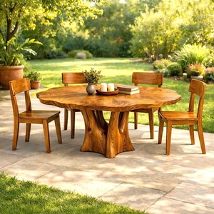 Luxali Wooden Luxurious and uniquely crafted wooden <b>dining</b> <b>table</b> designed to create a warm and inviting atmosphere. - Product Image 2