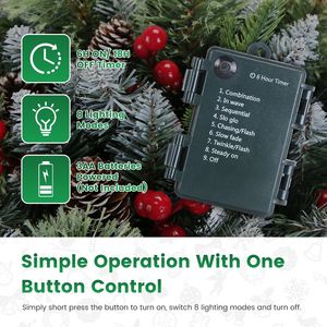 2 Pezzi Albero di Natale Artificiale Illuminato a LED, Decorazione per Vasi, Alberi Natalizi Luminosi per Interni/Esterni - Product Image 6