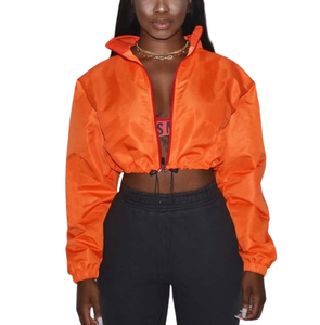 Veste coupe-vent en nylon courte pour femme – Vente en gros, mode décontractée, imperméable, été – Fournisseur personnalisé - Product Image 6