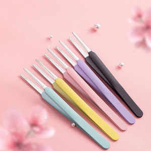 Pince à épiler professionnelle à pointe ronde sécurisée pour enfants, pince à épiler artisanale en acier inoxydable pour cils et masques - Product Image 4