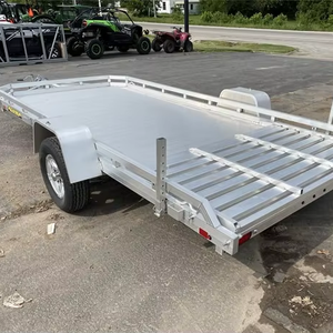 Remolque Utilitario de Acero de Alto Rendimiento con Plataforma Plana de 8.3X12, con 2 Frenos de 3500 lb, Puerta y Capacidad de Carga Multiusos - Product Image 2