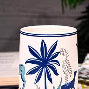 Juego de Té de Cerámica con Estampado de Ciervo, Moderno y de Lujo, 300 ml, Ecológico, Portátil, Duradero, con Estampado de Jungla, Regalo de Oficina, Color Marrón - Product Image 3