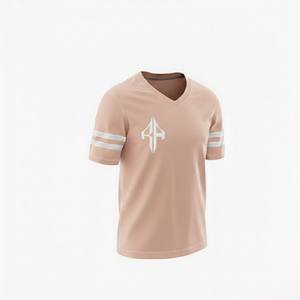 Camiseta de Fútbol Americano de Verano para Hombre de Alta Calidad, Cuello en V, Tallas Grandes, 100% Poliéster, Transpirable, de Secado Rápido, RIVIAN - Product Image 4