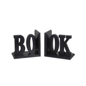 Porte-livres décoratif en bois en forme de lettre, support de livres pour bureau, étagère, maison, bureau - Product Image 1