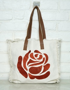 Bolso Bandolera de Mujer de Algodón Trenzado Ecológico, Moderno 2026, Ligero, Duradero, con Cierre de Cremallera, Importado, Estilo Bohemio, para Viaje - Product Image 1