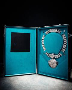 Collier de luxe en argent 925 massif et tendance pour homme, avec moissanite VVS certifiée, serti griffe, plaqué rhodium, style hip-hop personnalisé et entièrement pavé de pierres - Product Image 3