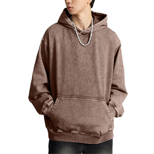 Vente en gros 2026 Sweats à capuche épais pour hommes, 100% Coton de haute qualité, Écologiques, Vintage, Délavés à l'acide, Design à enfiler - Product Image 1