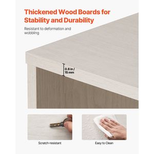 Étagère de rangement et de présentation en bois à 5 niveaux, large, autoportante et haute, pour livres et objets - Product Image 4