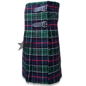 Tartan kilts for Men - Custom Made 8yard 16oz Acrylic <b>Wool</b>, Traditional Mens Dress - Available 80+ Colors - Kilt - Product Image 2