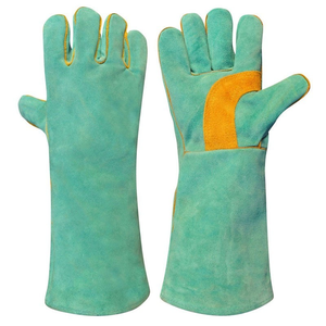 Guantes de Soldadura Heat Pakistan, Guantes de Seguridad de Cuero Vacuno de Primera Calidad con Costuras Reforzadas para Trabajo Industrial - Product Image 4