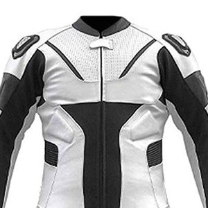 Traje de Motocicleta de Cuero para Hombre, Manga Larga, Color Blanco y Negro, Transpirable, para Carreras, Protección para Todas las Estaciones, 100% para Hombre - Product Image 5