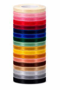 ริบบิ้นกำมะหยี่สองด้านแบบทอขนาด 10 มม. จากนีลกามาล อินดัสทรีส์ ผลิตจากโพลีเอสเตอร์ 100% ทนต่อการหดตัว สีพื้น สำหรับตกแต่งห่อของขวัญ - Product Image 4