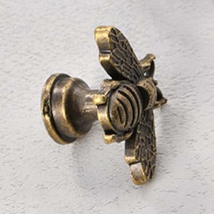Boutons de meuble ovales en laiton antique, poignées de tiroir en alliage de zinc pour commodes et armoires, poignées de meuble de cuisine vintage - Product Image 4