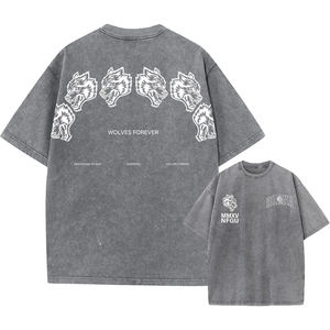 Camiseta Transpirable Estilo Urbano con Lavado Ácido para Hombre, Camisetas Ligeras con Lavado Ácido para Adultos, Gran Venta - Product Image 5