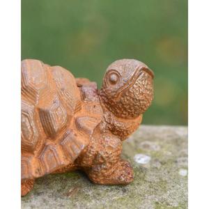 Metal Crafts <b>Rusty</b> Mini Turtle Sculpture Easy Portable <b>Garden</b> Supplies <b>Ornaments</b> Handmade Turtle For Sale Cheap Price - Product Image 4