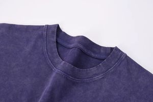 T-shirt à manches courtes pour homme, col rond, coupe classique, jersey tricoté, couleur unie, design simple, 100% coton, respirant - Product Image 5